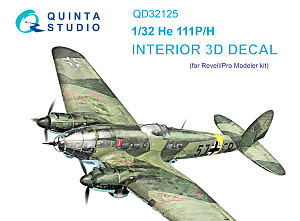 3D Декаль интерьера кабины He 111 P/H (Revell/ProModeler)