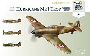 Сборная модель 1/72 Hawker Hurricane Mk.I trop Western Desert Limited Edition (Arma Hobby)