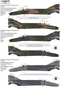 Декаль 1/48 McDonnell F-4G Phantom 'Wild Weasel' Collection Pt1 (6) (Xtradecal)