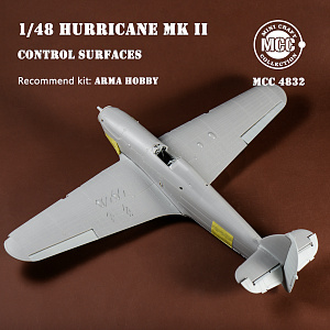 Дополнения из смолы 1/48 Набор закрылков Hawker Hurricane Mk.IIB/Mk.IIC (для модели Arma Hobby)