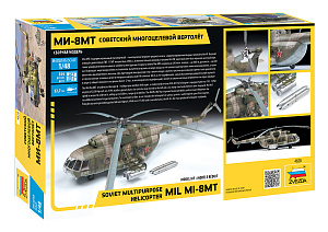 Сборная модель 1/48 Советский многоцелевой вертолёт Ми-8МТ (Zvezda)