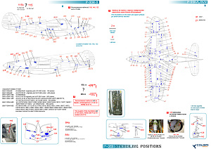 Декаль 1/48 Bell Р-39 Stenciling Part II (P-39 K,L,M,N) (Colibri Decals)