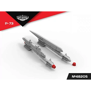 Дополнения из смолы 1/48 Управляемая ракета Р-73 (Temp Models)/МиГ-21, МиГ-23, МиГ-29, МиГ-35, Су-25, Су-30, Су-33, Су-35, Су-34, Су-57, J-10, Як-130, HAL Tejas, Ми-28