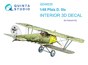 3D Декаль интерьера кабины Pfalz D.IIIa (Eduard)