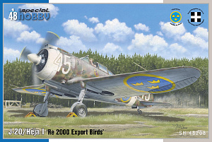Сборная модель 1/48 J-20/Héja I 'Re 2000 Export Birds' (4x camo) (Special Hobby)