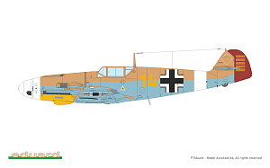 Сборная модель 1/72 Limited Edition AFRIKA - Messerschmitt Bf 109 (Dual Combo) (Eduard kits)