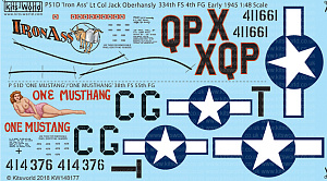 Декаль 1/48 North-American P-51D Mustang (Kits-World)
