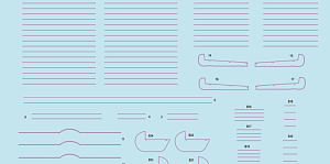 Декаль 1/72 Fokker D.VII rib tapes pink (EDU)