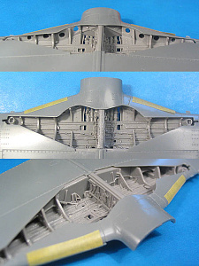 Дополнения из смолы 1/48 P-51D Mustang Ниши шасси (for Tamiya/ICM) (Vector)