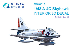 3D Декаль интерьера кабины A-4C Skyhawk (Hobby Boss)