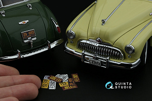 Автомобильные номера США, юго-западные штаты, 1940-1950 (для всех моделей) (на метал. основании)