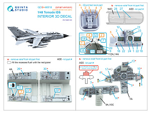 3D Декаль интерьера кабины Tornado IDS (Italeri) (малая версия) (с 3D-печатными деталями)