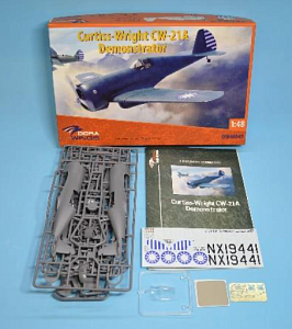 Сборная модель 1/48 Curtiss-Wright CW-21A Demonstrator The prototype CW-21 (Dora Wings)