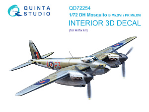 3D Декаль интерьера кабины DH Mosquito B Mk.XVI/PR.XVI  (Airfix) (с 3D-печатными деталями)