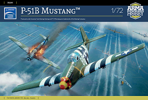 Сборная модель 1/72 P-51B Mustang (Arma Hobby)