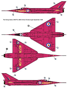 Сборная модель 1/72 Fairey Delta FD.2 (Dora Wings)