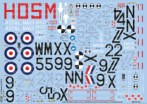 Декаль 1/48 Blackburn Buccaneers S. Mk 2 Mk.2A Mk.2B (Kits-World)