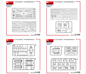 Сборная модель 1/48 P-47D-30RA Thunderbolt (ADVANCED KIT) (MiniArt)