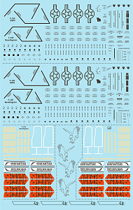 Декаль 1/48 McDonnell F-15E Strike Eagle Nose art from the Tigers of Mountain Home AFB  (Two Bobs)