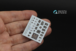 3D Декаль интерьера кабины B-24D/B-24J Liberator: носовой, центральный и задний отсеки (Hobby Boss)