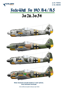 Декаль 1/72 Fw-190 A4/А5 Jg 54-Jg 26 (Colibri Decals)