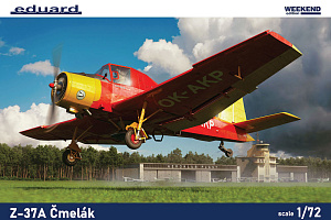 Сборная модель 1/72 Z-37A Cmelak (Weekend Edition) (Eduard kits)