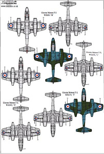 Декаль 1/48 Gloster Meteor F.8 Collection Pt 2 (7) (Xtradecal)