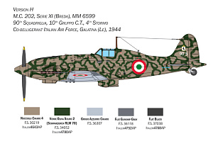 Сборная модель 1/32 Macchi C.202 Folgore (Italeri)