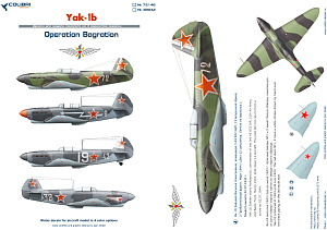 Декаль 1/48 Як-1 (limited edition) (Colibri Decals)