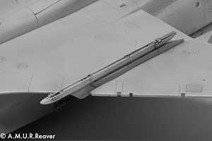 Дополнения из смолы 1/48 Надкрыльевой пилон и лончер LAU-7 для SEPECAT Jaguar