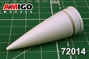 Дополнения из смолы 1/72 Радиопрозрачный обтекатель МиГ-31 (Amigo Models)