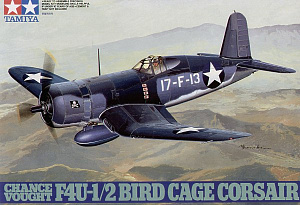 Сборная модель 1/48 Vought F4U-1/2 Corsair 'Birdcage' with extended or folded wings (Tamiya)