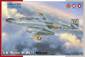 Сборная модель 1/72 A.W. Meteor NF Mk.11 'NATO Users' (Special Hobby)