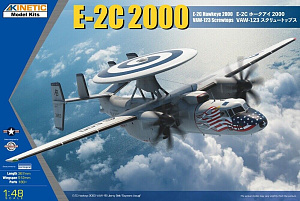 Сборная модель 1/48 Grumman E-2 C Hawkwye 2000 - VAW-123 'Screwtops' (Kinetic Model Kits)