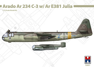 Сборная модель 1/72 Arado Ar-234C-3 with Ar E381 Julia - ex-DRAGON + CARTOGRAF (Hobby 2000)