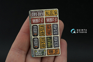 Автомобильные номера США, средний запад, 1940-1950 (для всех моделей) (на метал. основании)