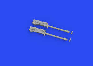Дополнения из смолы 1/48 Стволы пушек и пулемёты в кабине истребителя Mitsubishi A6M2 Zero (Eduard)