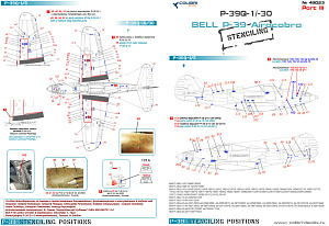 Декаль 1/48 Bell Р-39 Stenciling Part III (P-39 Q) (Colibri Decals)