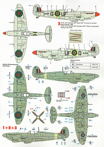 Декаль 1/32 Supermarine Spitfire Mk.IX (Techmod)