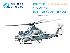 3D Декаль интерьера кабины AH-1Z (Dream Model) (с 3D-печатными деталями)