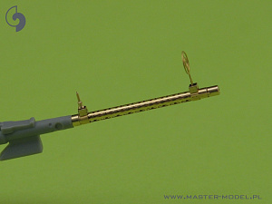 Дополнения из латуни 1/32 Немецкий авиационный пулемет MG 15-точеные стволы и протрвл.прицелы (2шт)