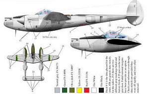 Декаль 1/72 Lockheed P-38J Lightnings Wicked Women P-38 Lightnings (Bombshell)