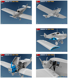 Сборная модель 1/48 Junkers F13 Early Production (3x camo) (MiniArt)