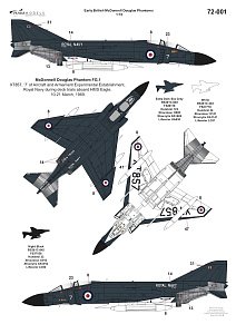 Декаль 1/72 Early British McDonnell-Douglas Phantoms (Ram Modelsl)