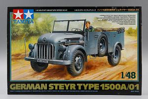 Сборная модель 1/48 Немецкий автомобиль Steyr Type 1500A/01 с 1 фигурой (Tamiya)