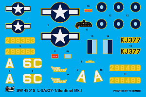 Сборная модель 1/48 L-5A/OY-1/ Sentinel Mk.I (Sword)