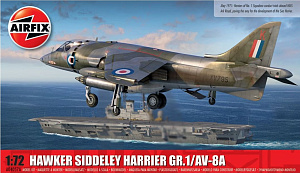 Сборная модель 1/72 Hawker-Siddeley Harrier GR.1/McDonnell-Douglas AV-8A Harrier (Airfix)