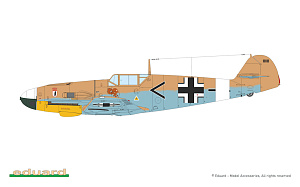 Сборная модель 1/72 Limited Edition AFRIKA - Messerschmitt Bf 109 (Dual Combo) (Eduard kits)