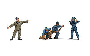 Фигурки (литьё под давлением) 1/48 Наземная команда Королевских ВВС времен Второй мировой войны