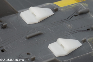 Дополнения из смолы 1/48 Блоки ИК и РЛ ловушек для SEPECAT Jaguar 